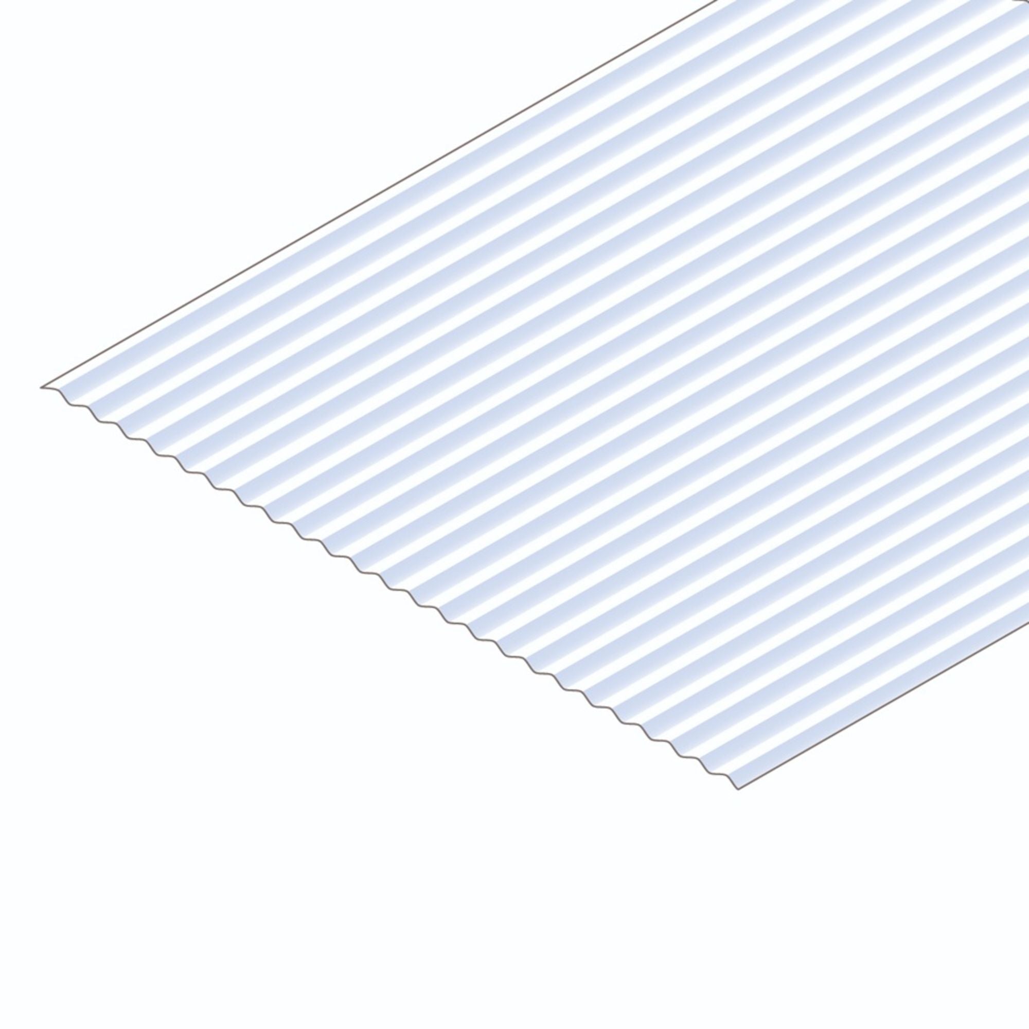 EVG4528 [file:EVG4528-1.jpg] Corrugated Metal Siding Sheet, 1.0 x 150 x 300mm, 2.0mm Groove Spacing (.40 x 6 x 12in, .80in Groove Spacing) (1 per pack)