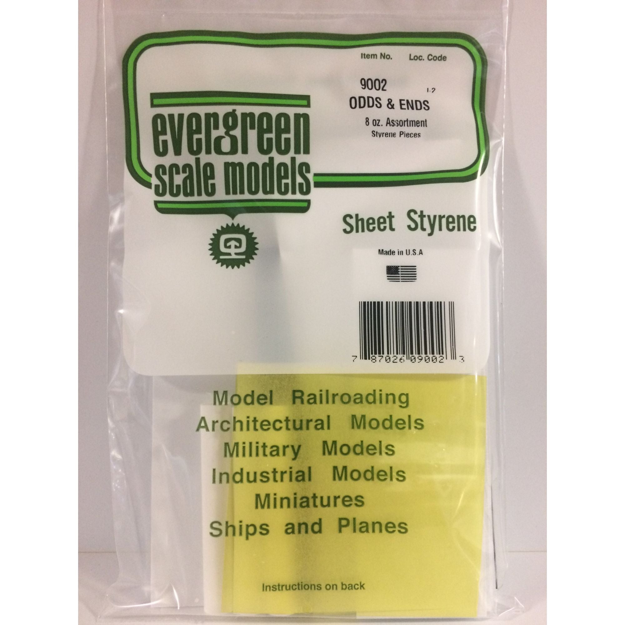 EVG9002 [file:EVG9002-1.jpg] Assorted Polystyrene Bag of Odds & Ends (8 oz. assortment per pack)