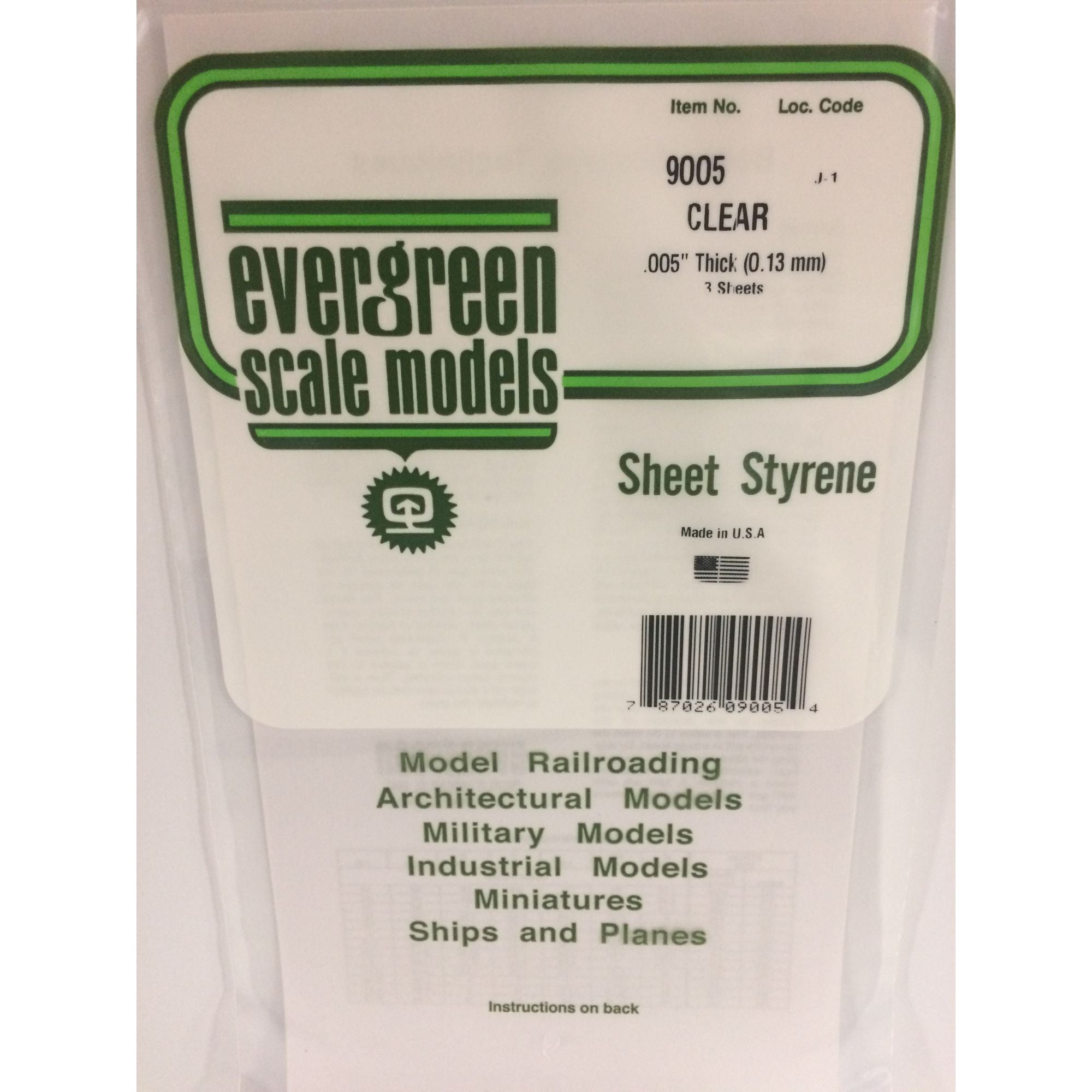 EVG9005-2 [file:EVG9005-2.jpg] Clear Sheet