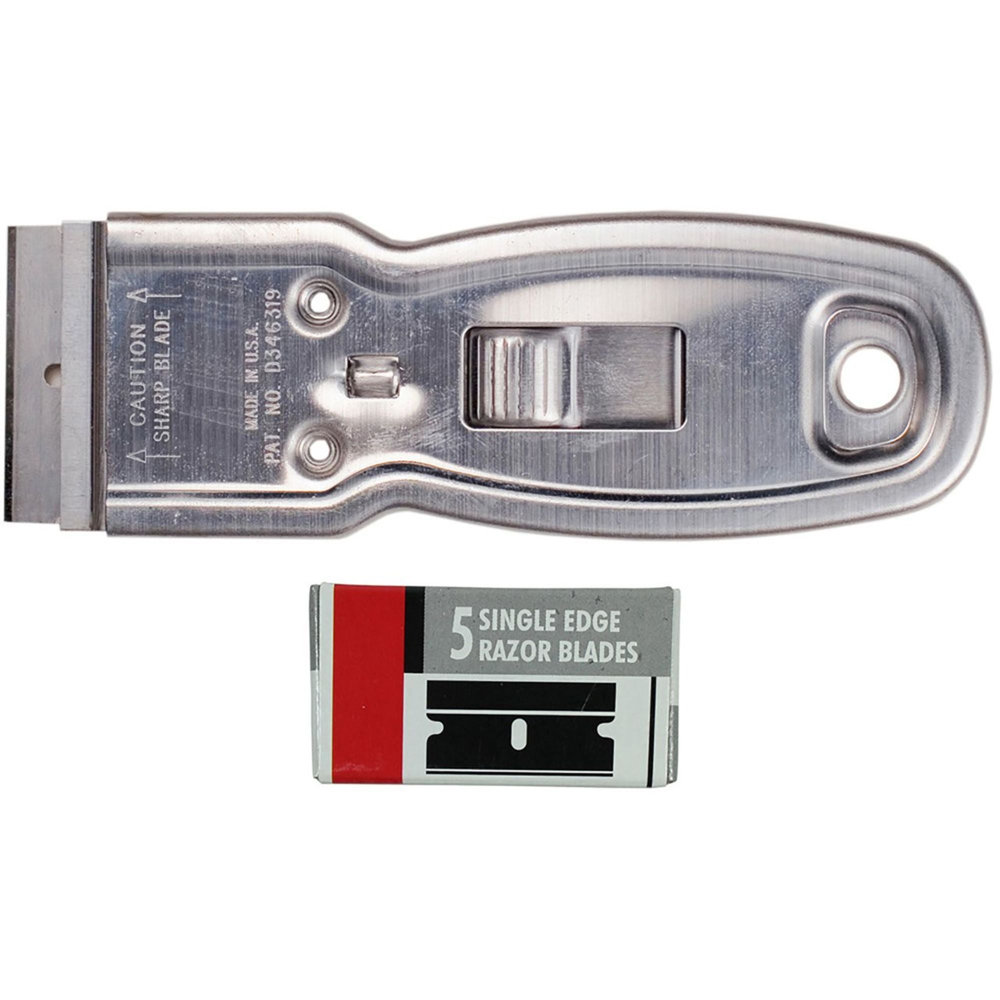 EXL16011-1 [file:EXL16011-1.jpg] K11 Metal Safety Scraper (6x Blades) (Carded)