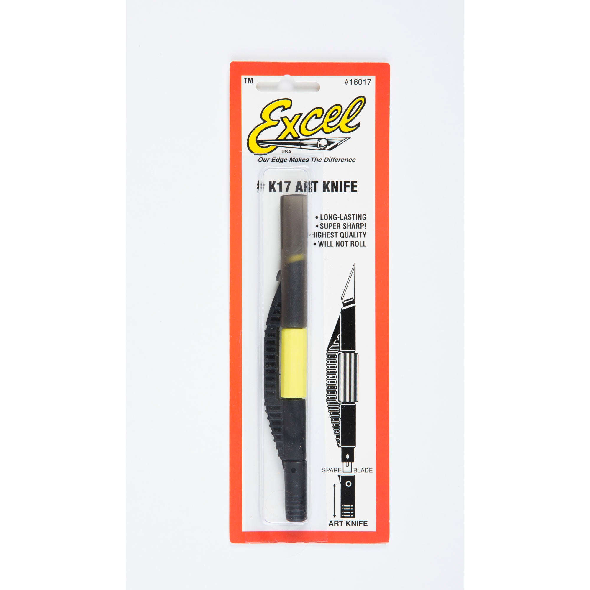 EXL16017-5 [file:EXL16017-5.jpg] K17 Plastic Art Knife (Carded)