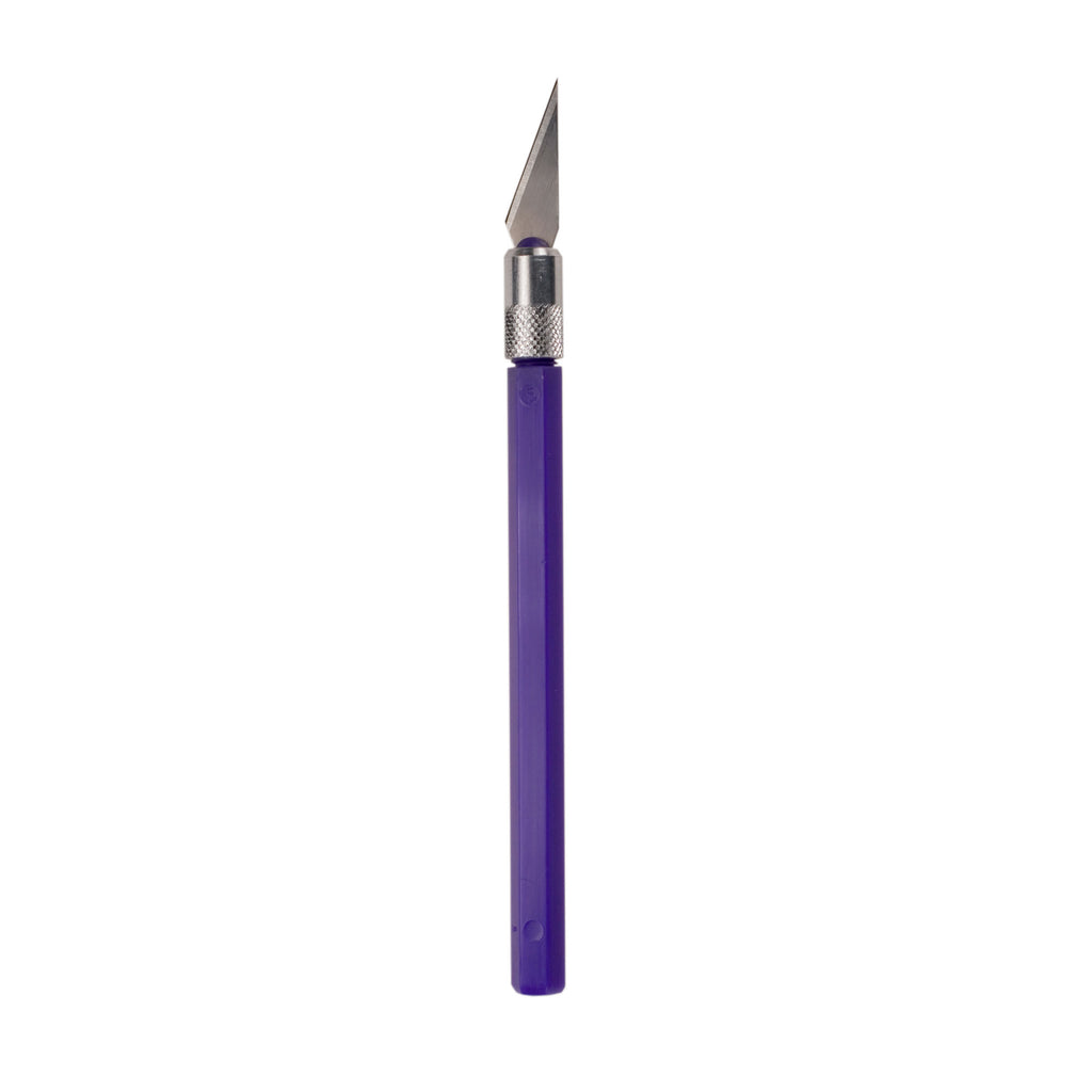 EXL16031 [file:EXL16031-1.jpg] K30 Light Duty Rite-Cut Knife with Safety Cap, Purple (Carded)