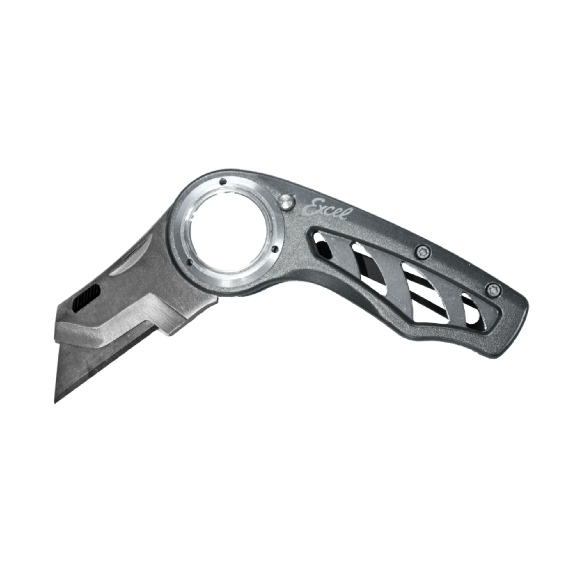 EXL16061 [file:EXL16061-1.jpg] K60 Revo Folding Utility Knife, Grey (Carded)