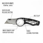 EXL16063-2 [file:EXL16063-2.jpg] K60 Revo Folding Utility Knife