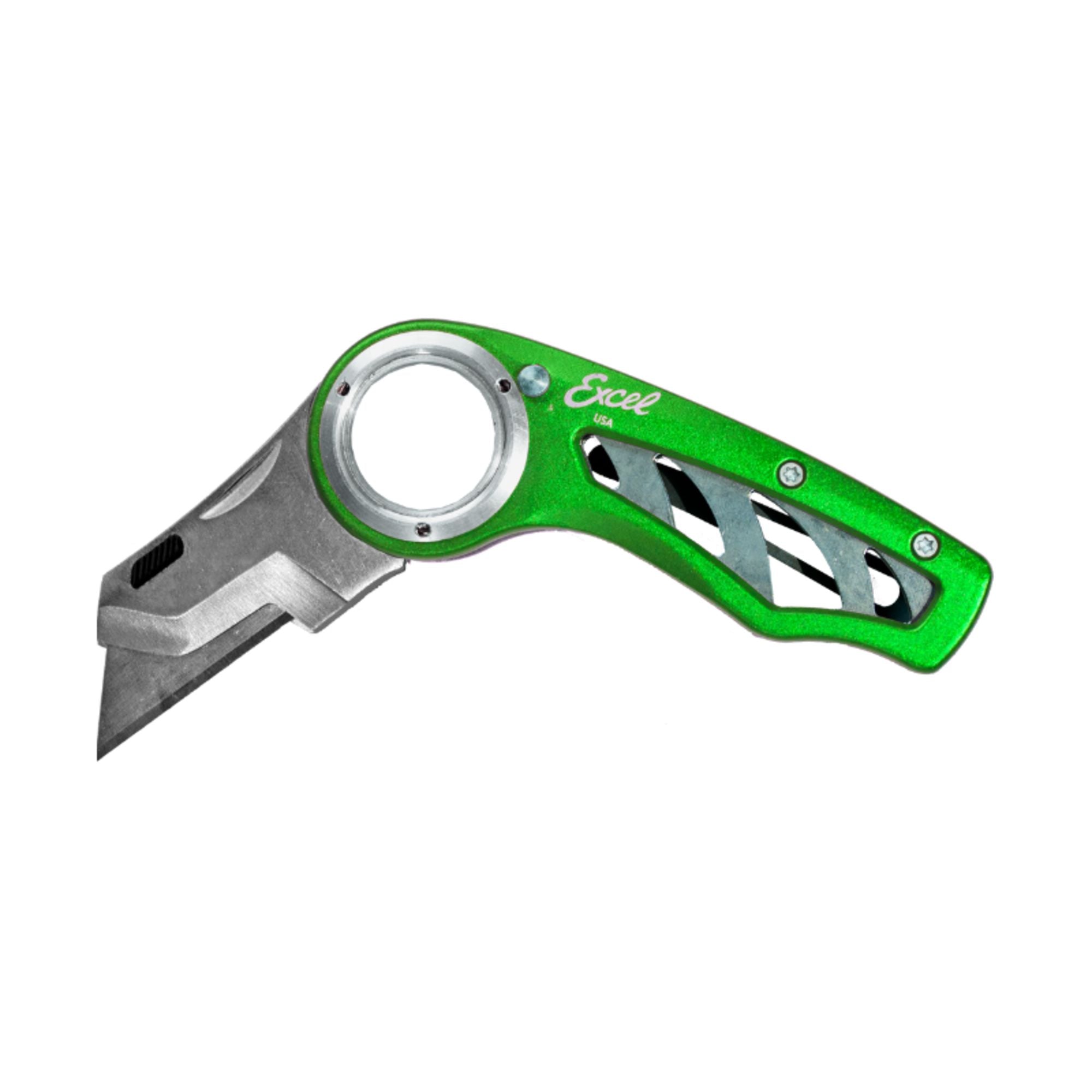 EXL16064 [file:EXL16064-1.jpg] K60 Revo Folding Utility Knife, Green (Carded)