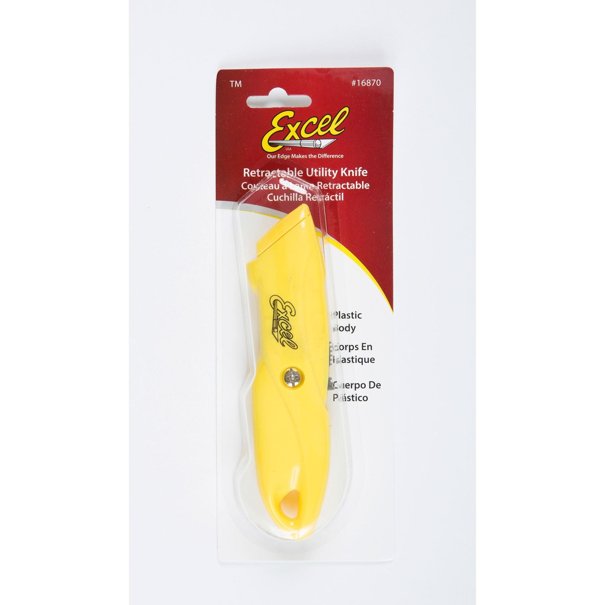 EXL16870-Y [file:EXL16870-Y-1.jpg] K870 Plastic, Yellow (Carded)