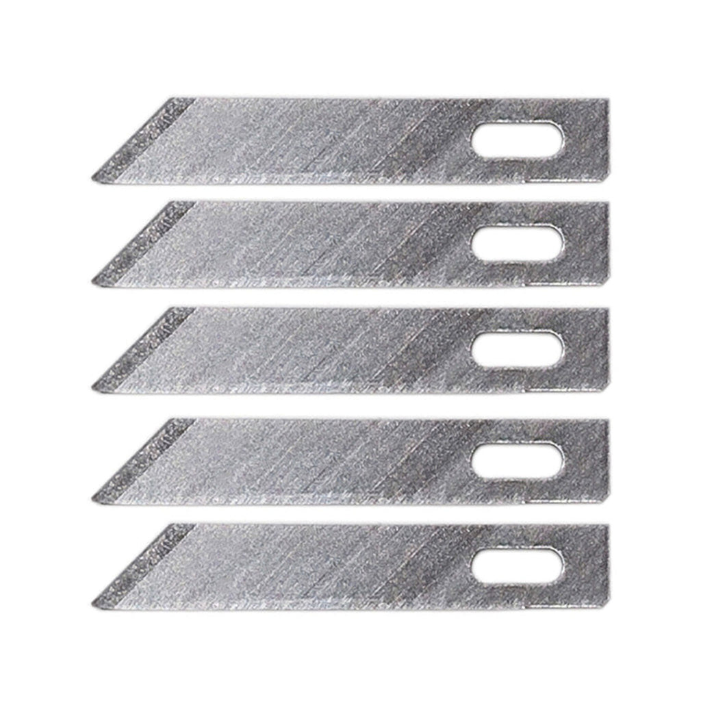 EXL20005 [file:EXL20005-1.jpg] Angled Chisel Blade #5, Shank 0.25" (0.58 cm) (5 pcs) (Carded)