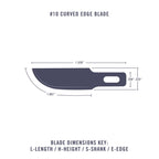 EXL20010-3 [file:EXL20010-3.jpg] #10 Curved Edge Blade