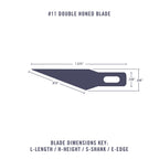 EXL20011-2 [file:EXL20011-2.jpg] #11 Double Honed Blade