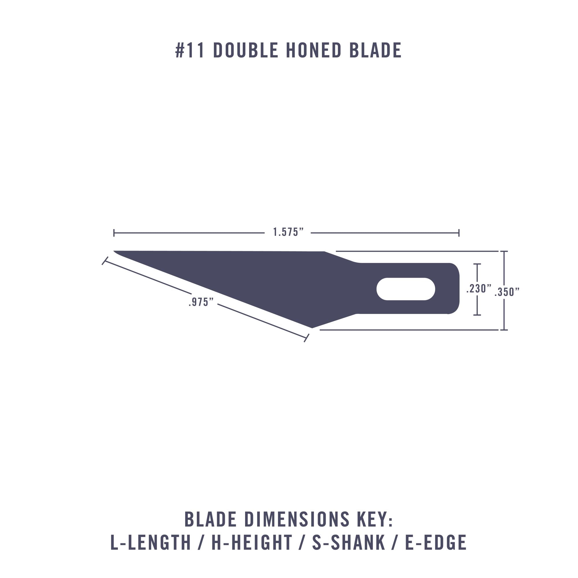 EXL20011-2 [file:EXL20011-2.jpg] #11 Double Honed Blade