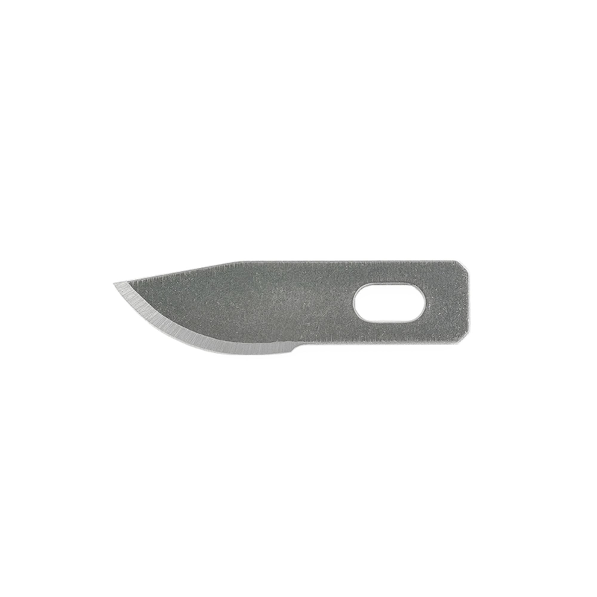 EXL20012 [file:EXL20012-1.jpg] #12 Mini Curved Blade, Shank 0.25" (0.58 cm) (5 pcs) (Carded)