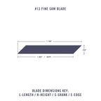 EXL20013-2 [file:EXL20013-2.jpg] #13 Fine Saw Blade
