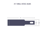 EXL20017-2 [file:EXL20017-2.jpg] #17 Small Chisel Blade