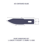 EXL20025-2 [file:EXL20025-2.jpg] Contoured Blade #25