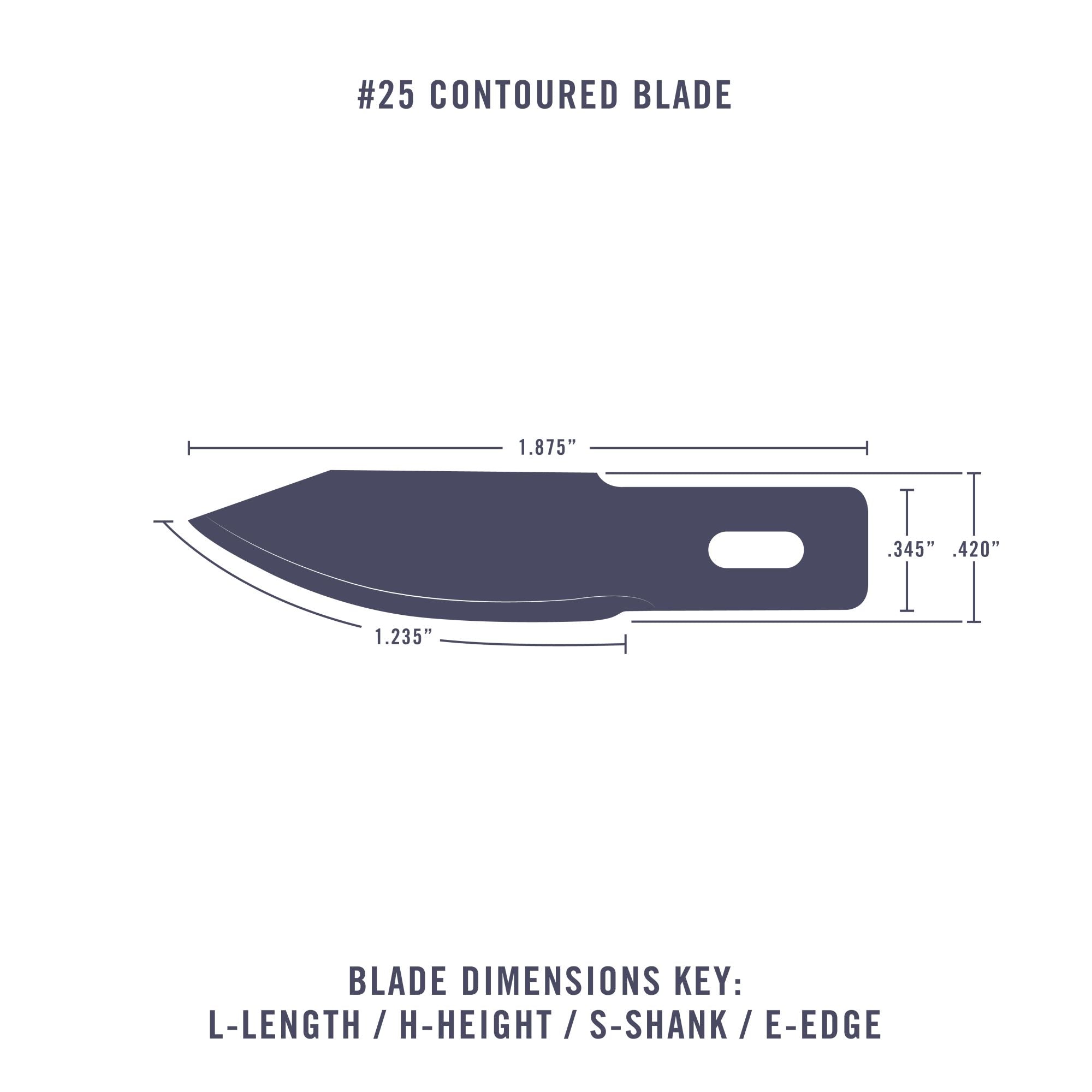 EXL20025-2 [file:EXL20025-2.jpg] Contoured Blade #25