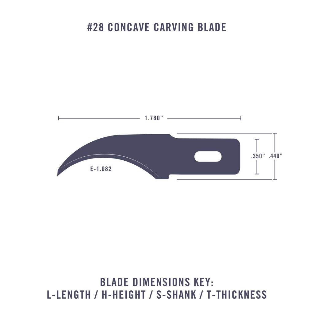 EXL20028-2 [file:EXL20028-2.jpg] #28 Concave Blade