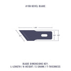EXL20219-2 [file:EXL20219-2.jpg] #19B Bevel Blade