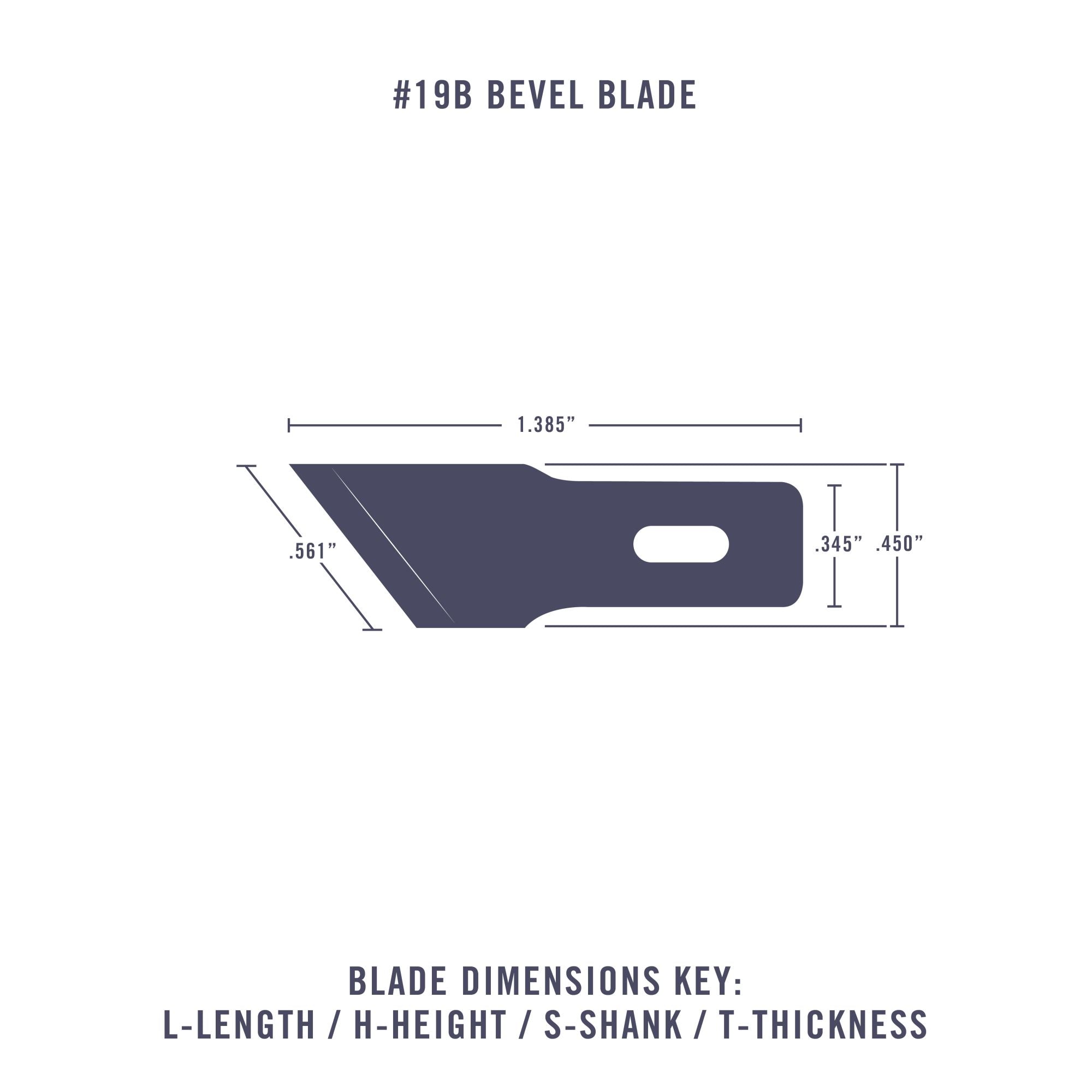 EXL20219-2 #19B Bevel Blade
