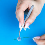 EXL30410-5 [file:EXL30410-5.jpg] Curved Stainless Steel Tweezers, 4.5in (Carded)