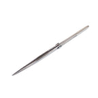 EXL30411-3 [file:EXL30411-3.jpg] Pointed Slide Lock Stainless Steel Tweezers, 4.75in (Carded)