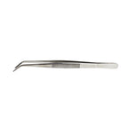 EXL30415-2 [file:EXL30415-2.jpg] Curved Point Stainless Steel Tweezers, 6in (Carded)