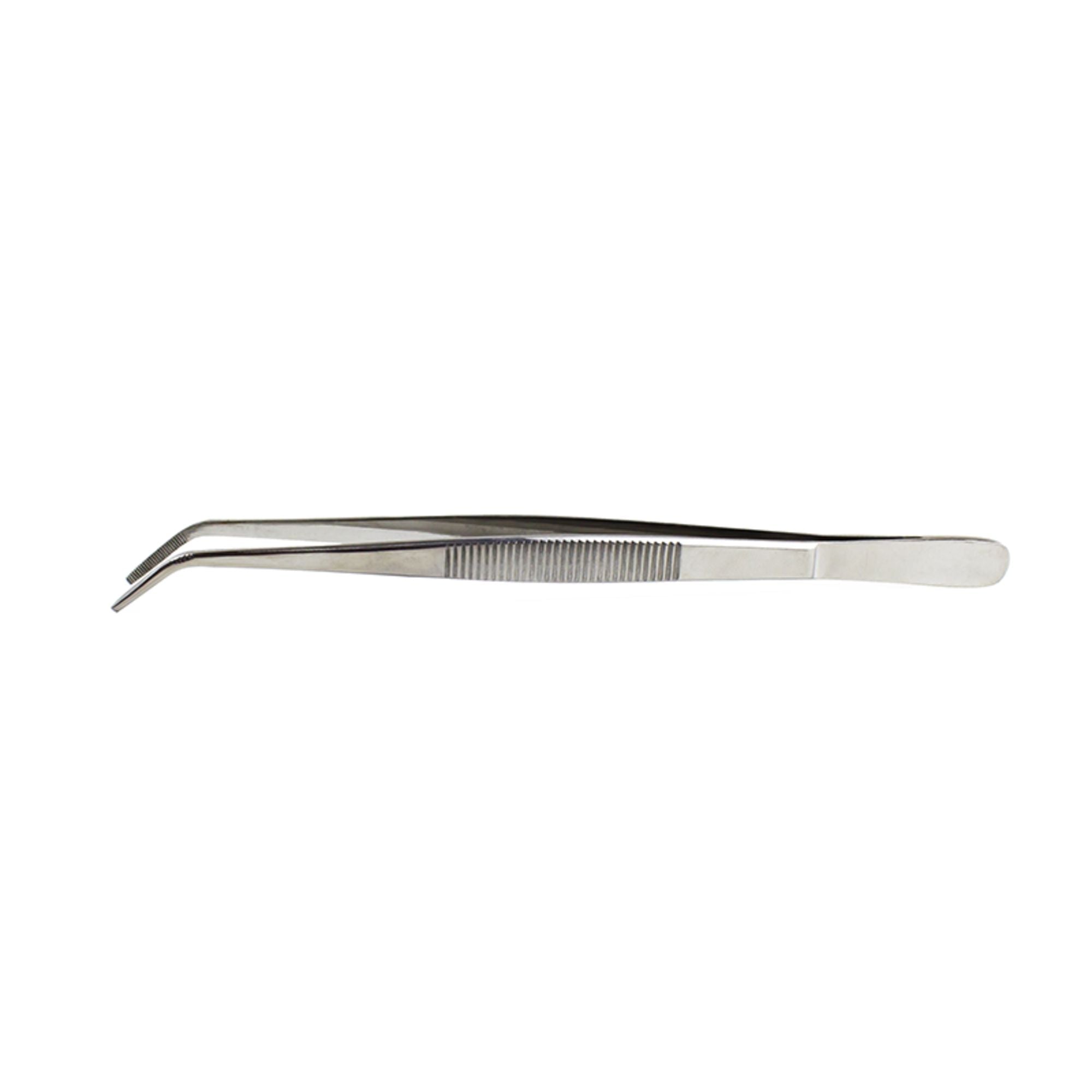 EXL30415-2 Curved Point Stainless Steel Tweezers, 6in (Carded)