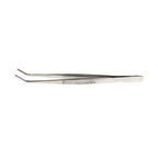 EXL30415-3 [file:EXL30415-3.jpg] Curved Point Stainless Steel Tweezers, 6in (Carded)