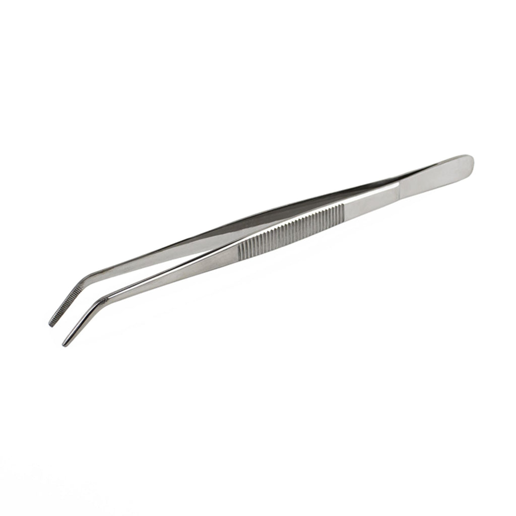 EXL30415-4 Curved Point Stainless Steel Tweezers, 6in (Carded)