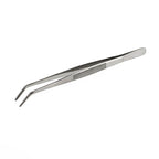 EXL30415-4 [file:EXL30415-4.jpg] Curved Point Stainless Steel Tweezers, 6in (Carded)