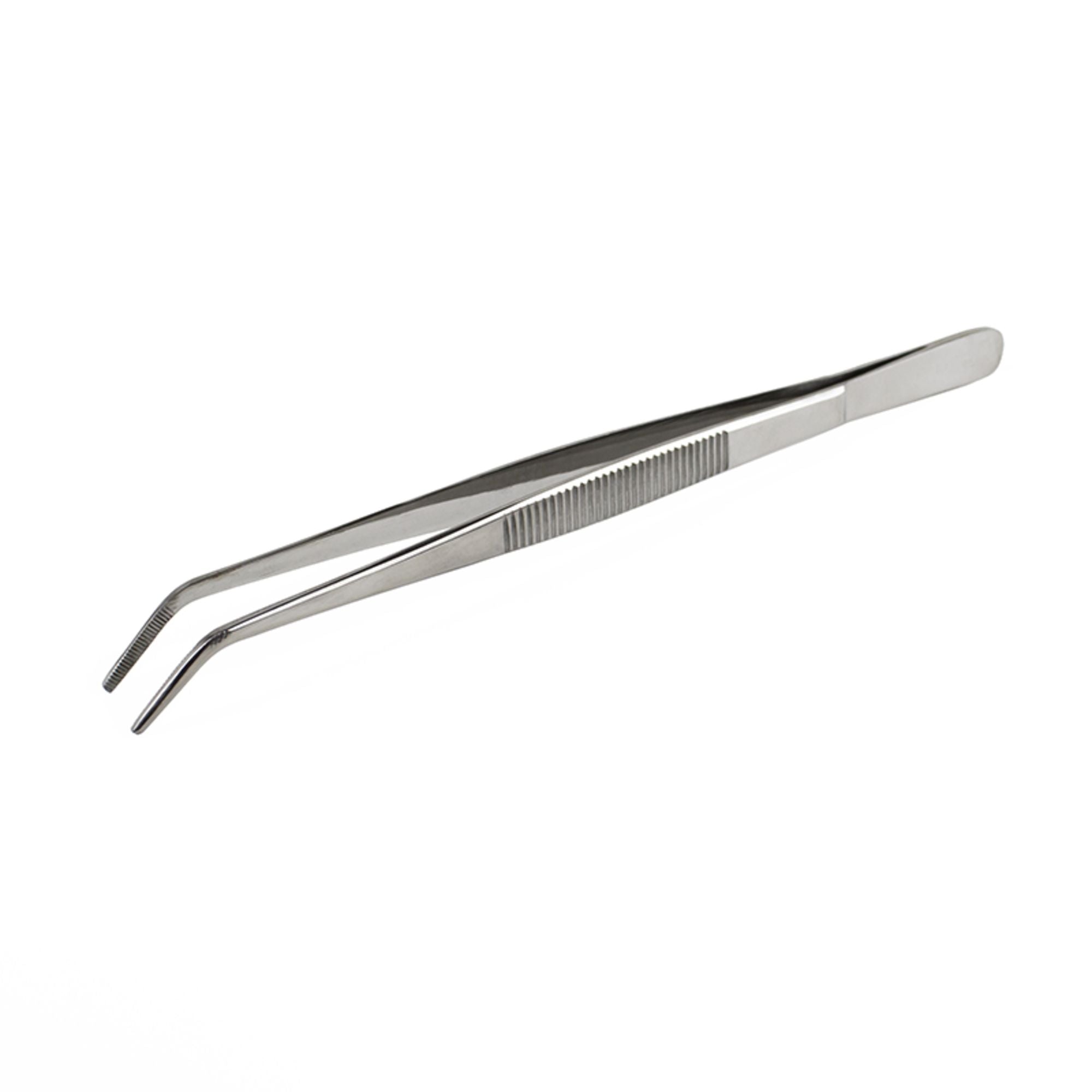 EXL30415-4 Curved Point Stainless Steel Tweezers, 6in (Carded)