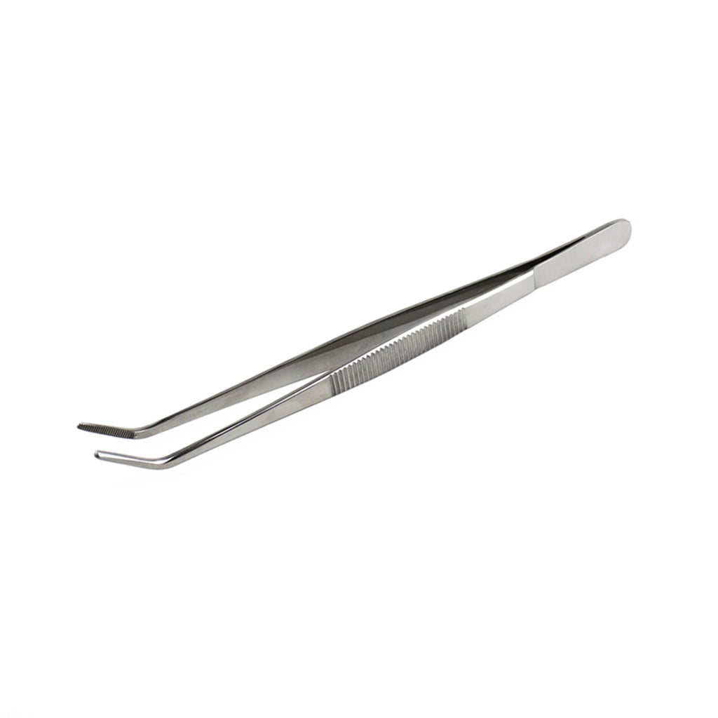 EXL30415-5 Curved Point Stainless Steel Tweezers, 6in (Carded)