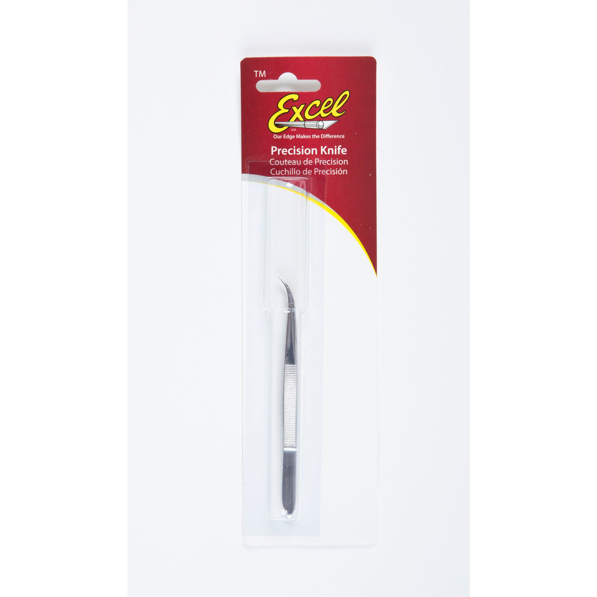 EXL30415-6 Curved Point Stainless Steel Tweezers, 6in (Carded)
