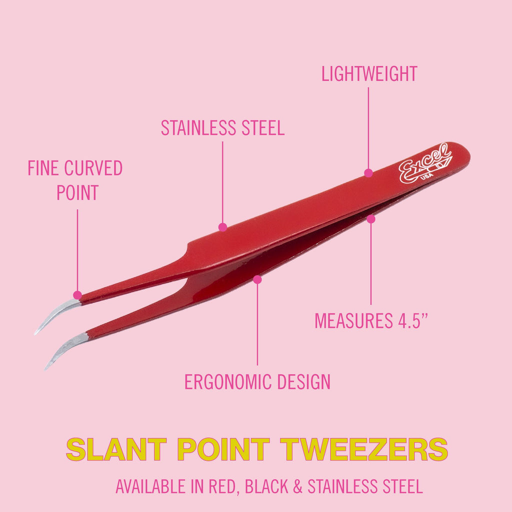 EXL30420-2 [file:EXL30420-2.jpg] Slant Point Fine Point Tweezer