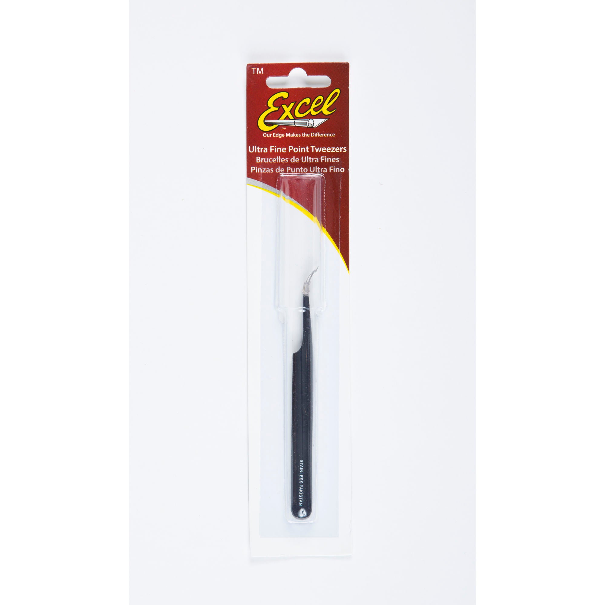 EXL30420-4 [file:EXL30420-4.jpg] Slant Point Fine Point Tweezer