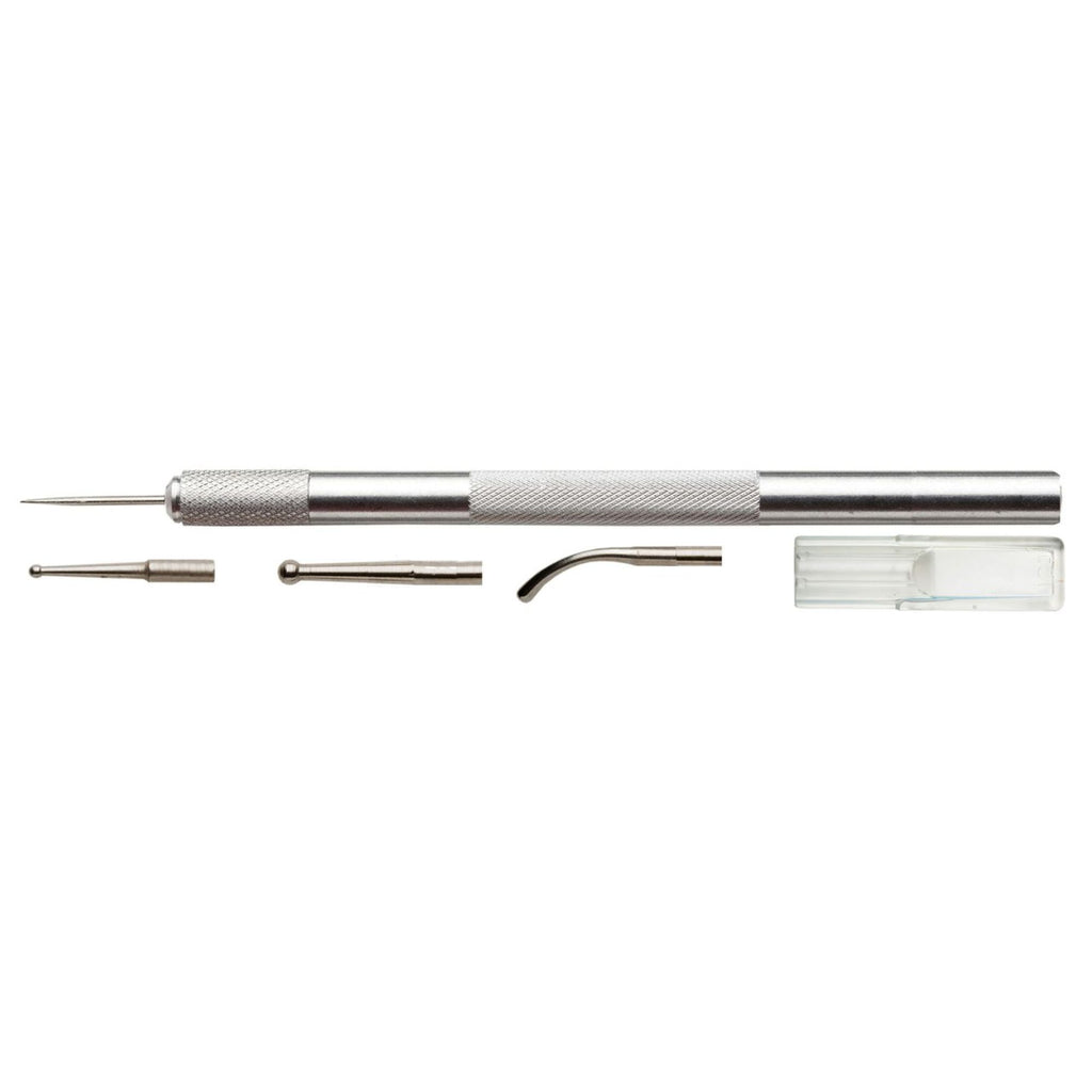 EXL30605 [file:EXL30605-1.jpg] Burnishing Set with 4 Interchangeable Tips (Carded)