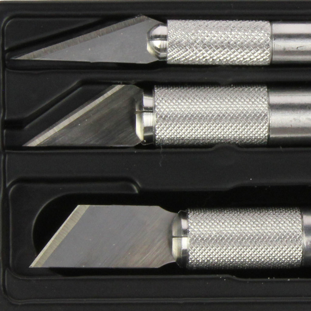 EXL44282-7 [file:EXL44282-7.jpg] Hobby Knife Set with Wooden Box