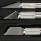 EXL44282-7 [file:EXL44282-7.jpg] Hobby Knife Set with Wooden Box