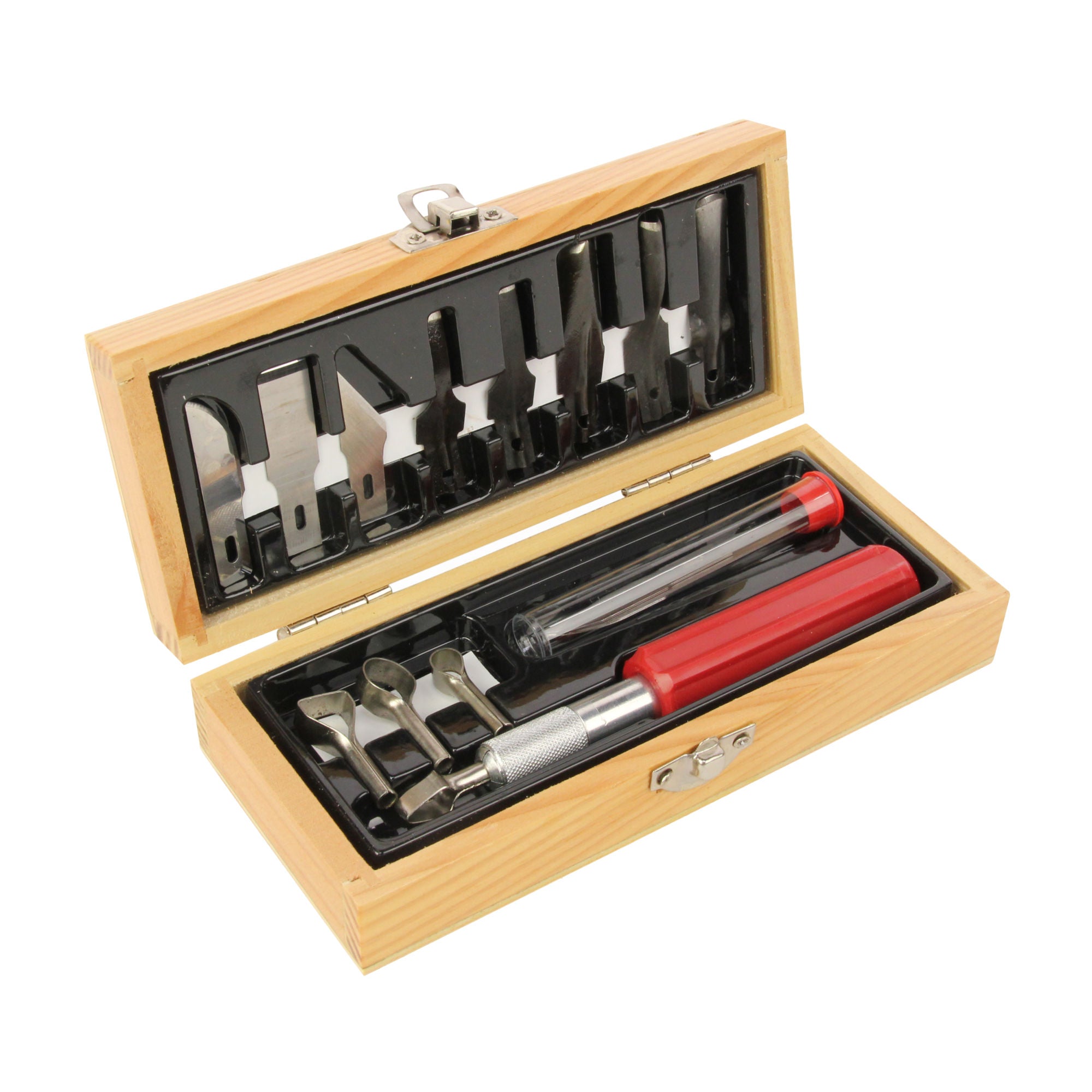 EXL44284-1 [file:EXL44284-1.jpg] Woodworking Set with Wooden Box