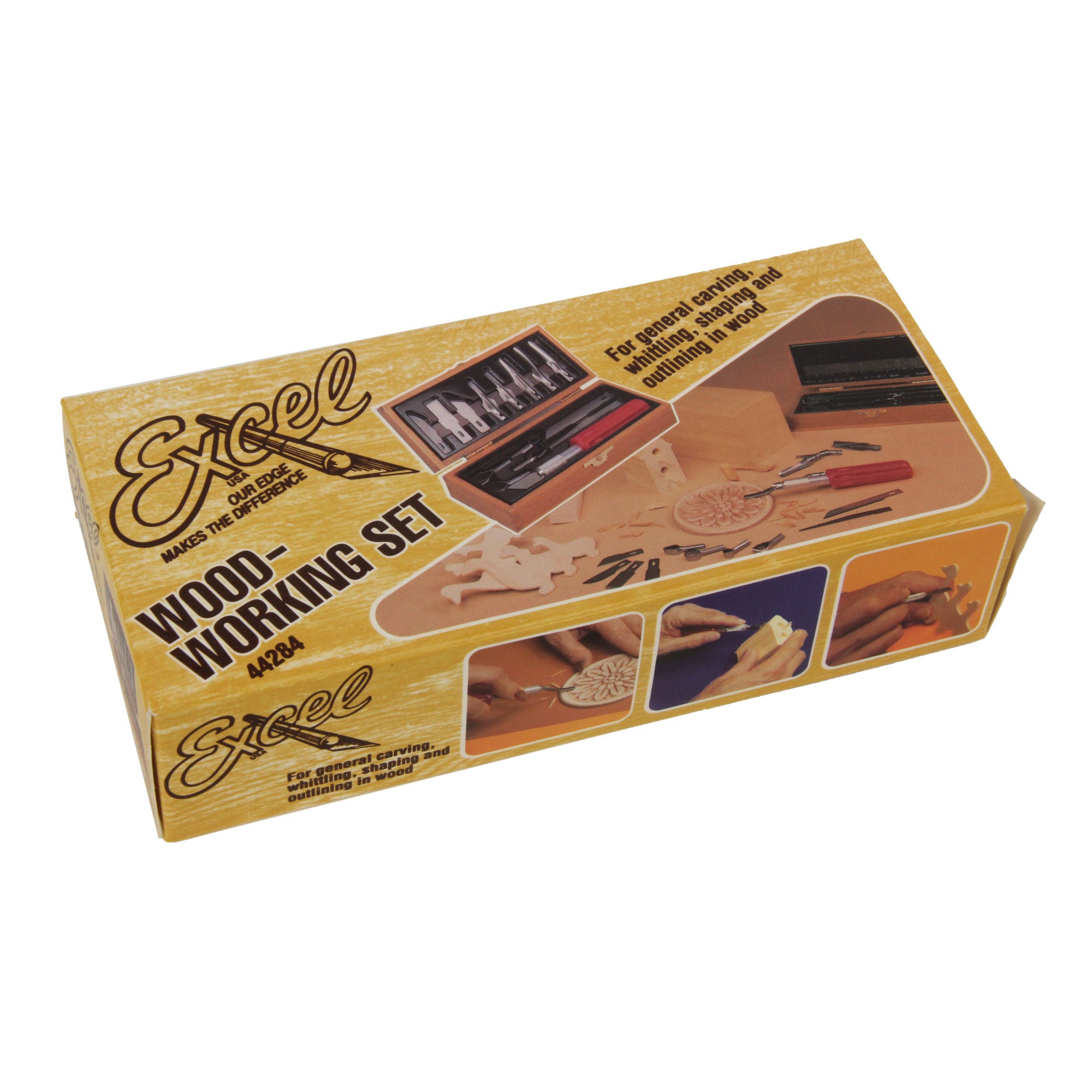 EXL44284-5 [file:EXL44284-5.jpg] Woodworking Set with Wooden Box