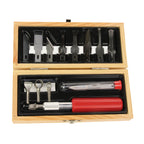 EXL44284-6 [file:EXL44284-6.jpg] Woodworking Set with Wooden Box