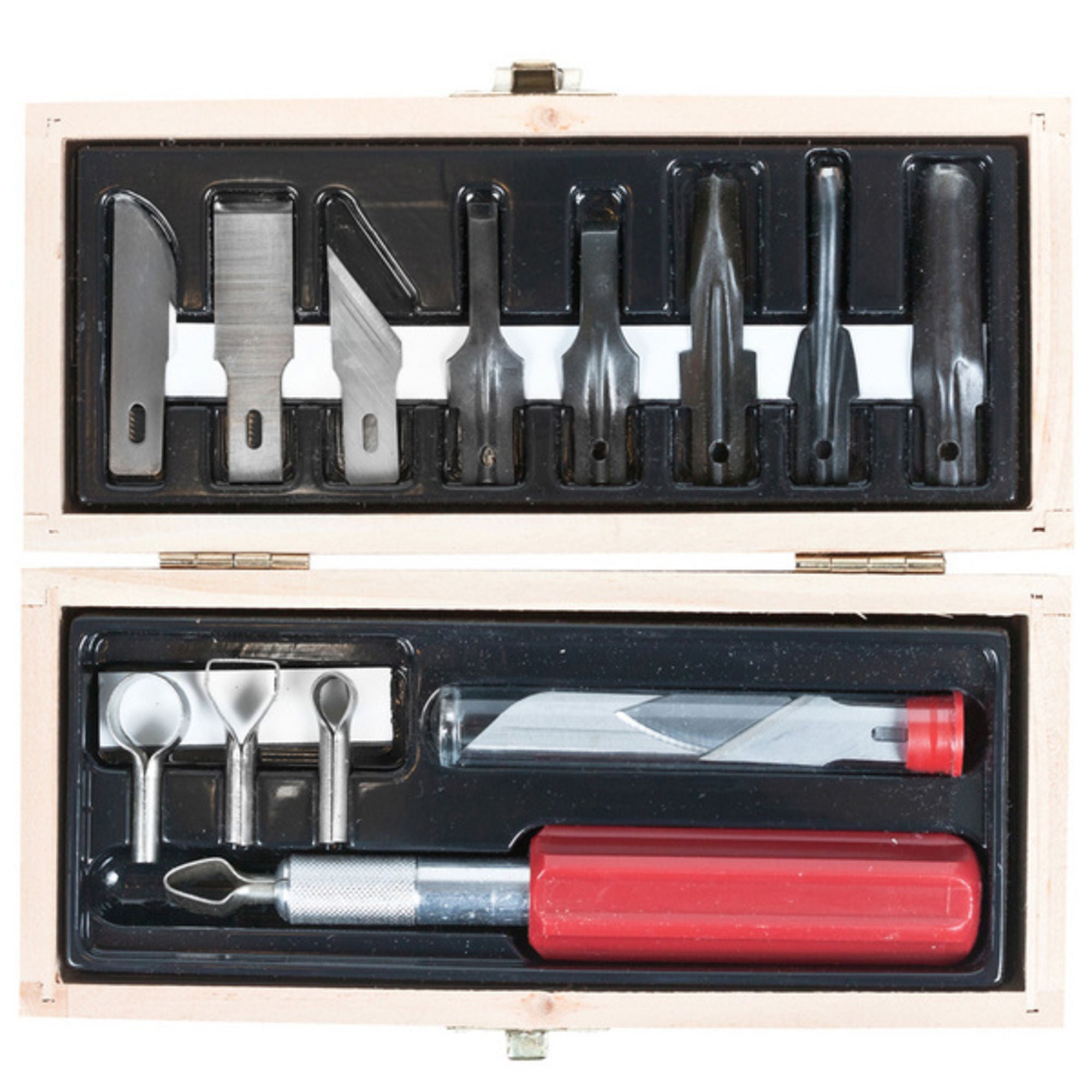 EXL44284-7 [file:EXL44284-7.jpg] Woodworking Set with Wooden Box