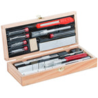 EXL44286 [file:EXL44286-1.jpg] Deluxe Wooden Knife & Tool Set (Boxed)