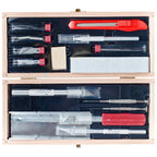 EXL44286-2 [file:EXL44286-2.jpg] Deluxe Wooden Knife & Tool Set (Boxed)