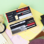 EXL44286-5 [file:EXL44286-5.jpg] Deluxe Wooden Knife & Tool Set (Boxed)