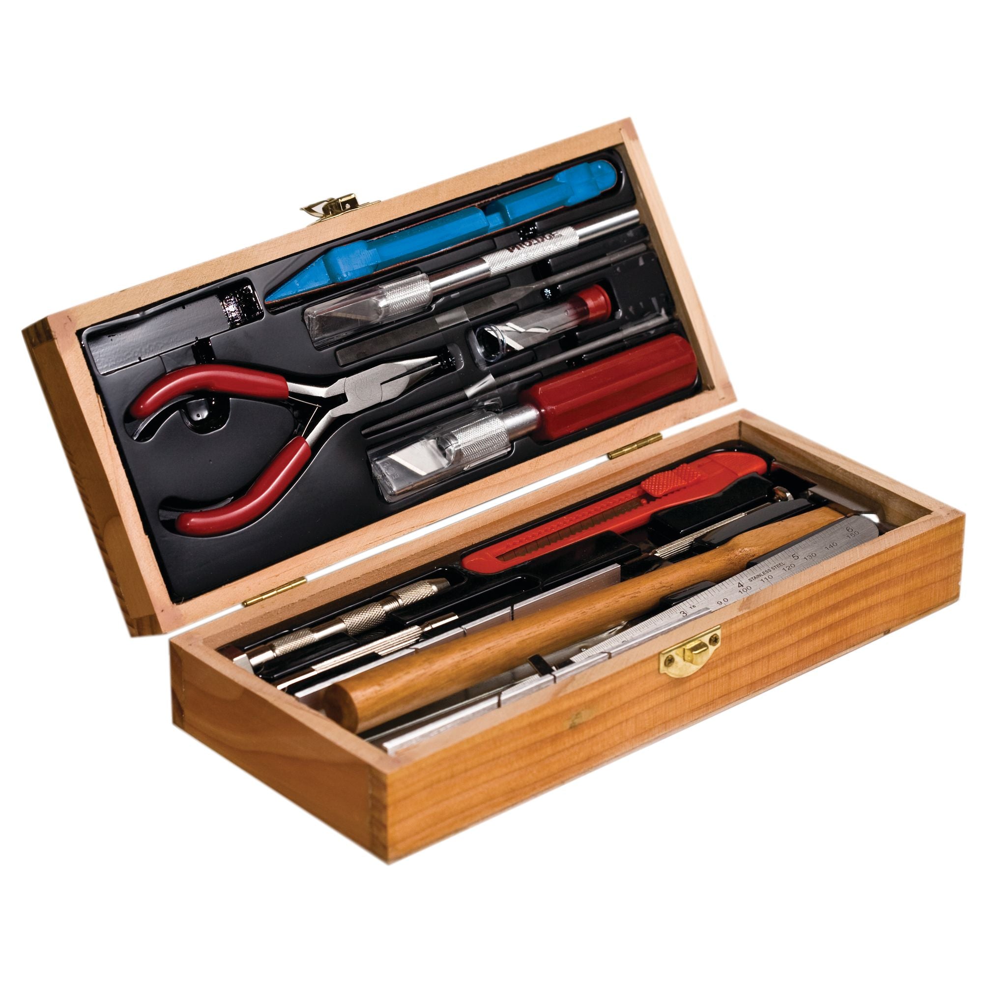 EXL44289 [file:EXL44289-1.jpg] Deluxe Wooden Railroad Tool Set (Boxed)