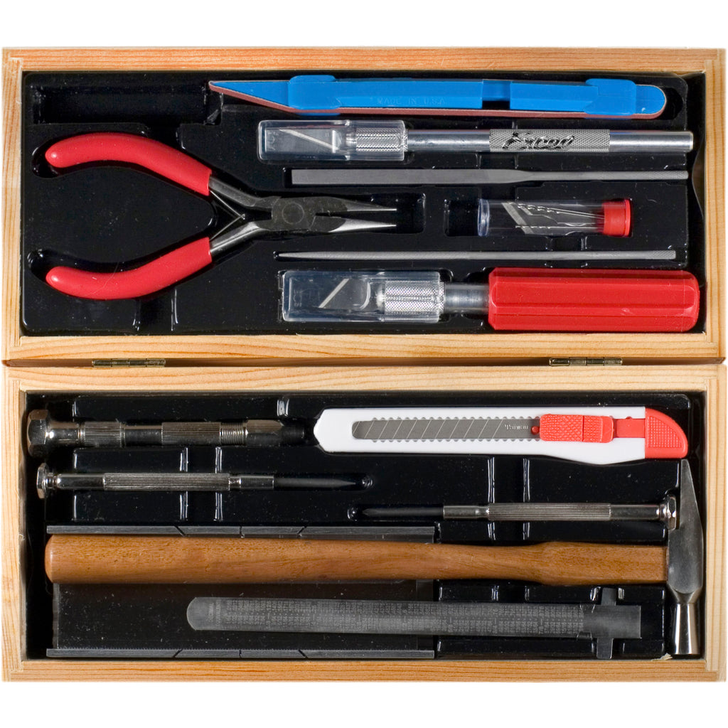 EXL44289-2 Deluxe Wooden Railroad Tool Set (Boxed)