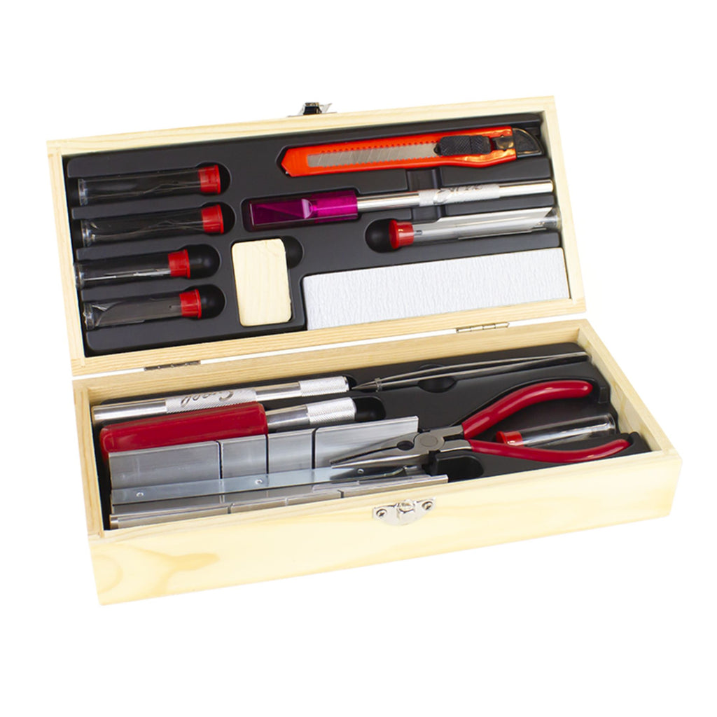 EXL44291 [file:EXL44291-1.jpg] Deluxe Wooden Ship Modelers Tool Set (Boxed)
