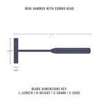 EXL50500-2 [file:EXL50500-2.jpg] Combo Hammer with 7 Heads (Carded)