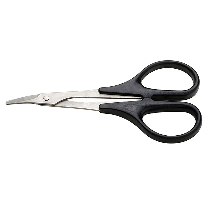 EXL55533 [file:EXL55533-1.jpg] Lexan Stainless Steel Scissors 5.5in, Curved (Carded)