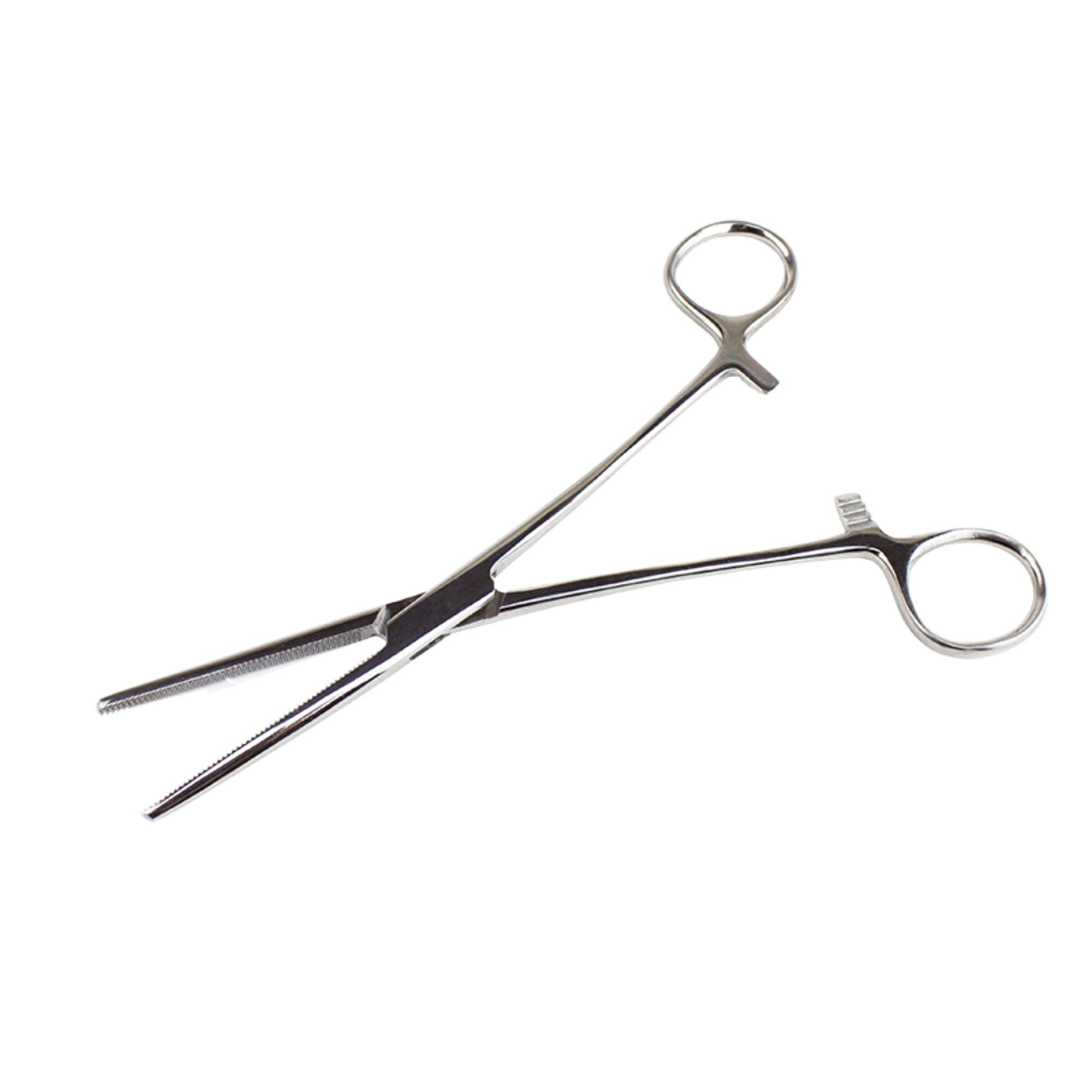 EXL55541-1 Stainless Steel Hemostats, Straight Nose 7.5in (Carded)